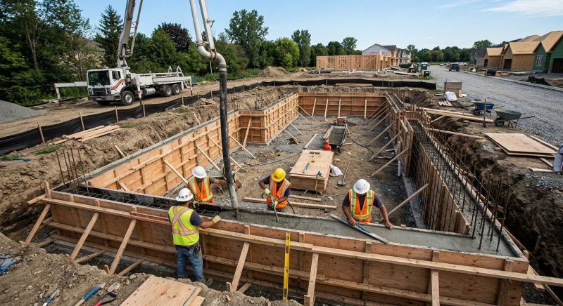 Cement Foundation Installation in Guilford, CT