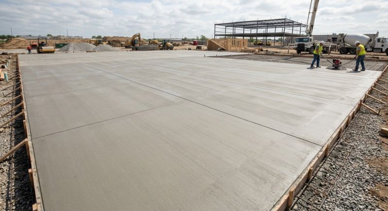 Commercial Slab Installation in Oxford, CT